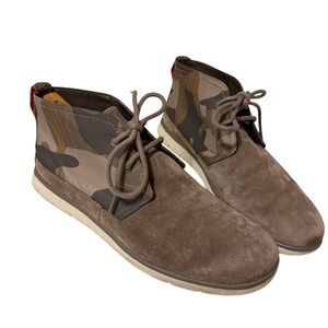 UGG BRINDLE FREAMON CAMO SUEDE CHUKKA ANKLE BOOTS, MEN US